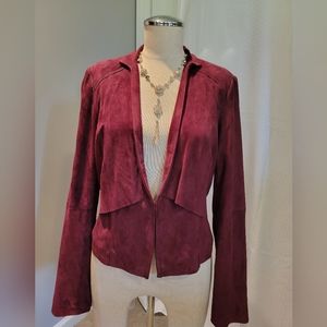 WHBM Leather Suede Jacket